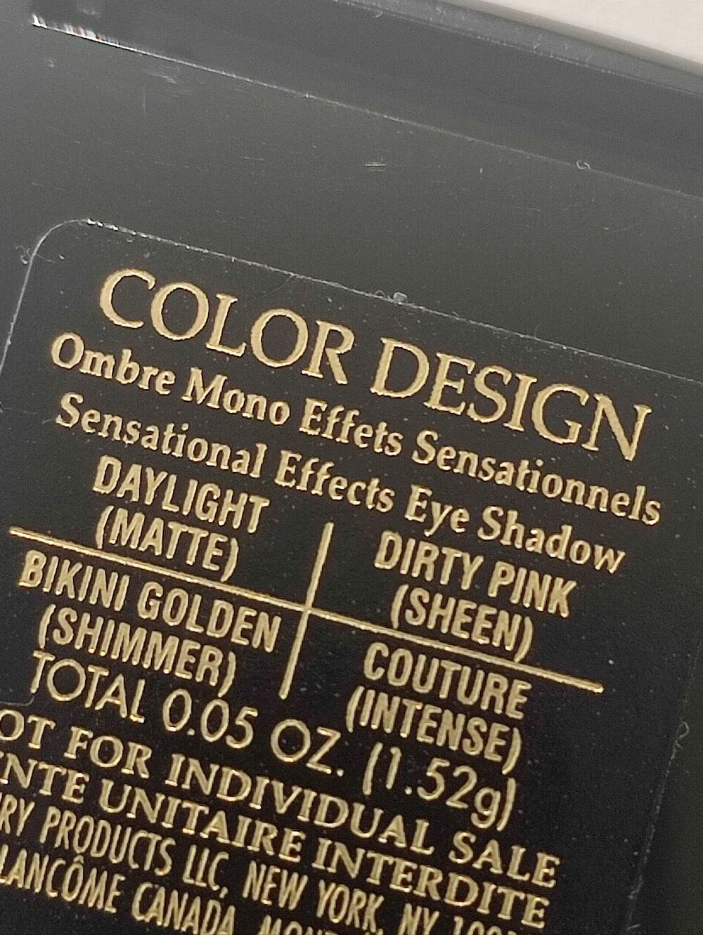 Lancome Mini Eyeshadow Palette Color Design